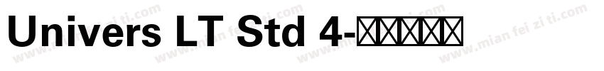 Univers LT Std 4字体转换